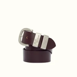 R.M. Williams 1 1/2" 3 Piece Solid Hide Belt Chestnut Sale