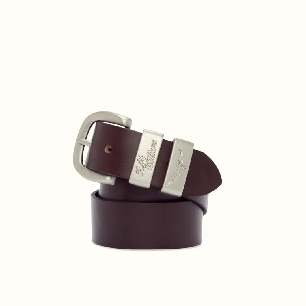 R.M. Williams 1 1/2" 3 Piece Solid Hide Belt Chestnut Sale