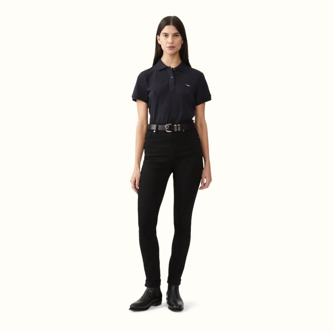 R.M. Williams 1 1/4" 3 Piece Solid Hide Belt Black Flash Sale