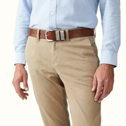R.M. Williams 1 1/2" 3 Piece Solid Hide Belt Dark Tan Online