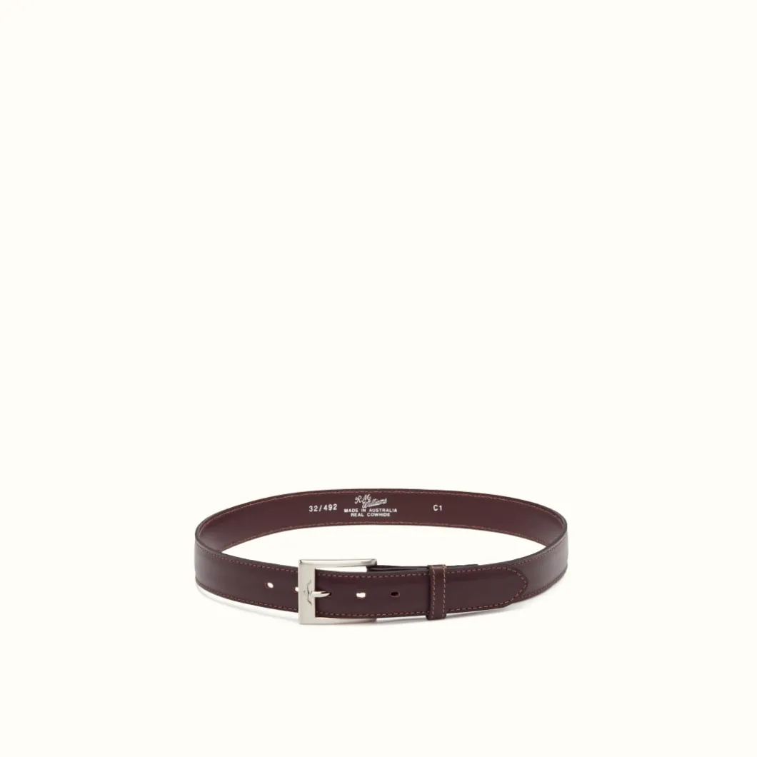R.M. Williams 1 1/4" Men'S Dress Belt Chestnut Flash Sale