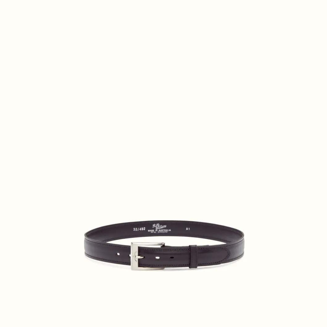 R.M. Williams 1 1/4" Men'S Dress Belt Black Cheap