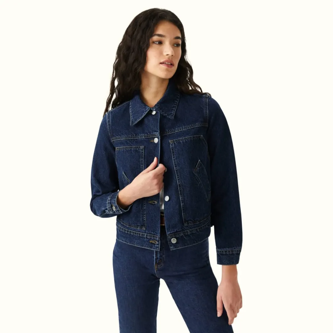 R.M. Williams Berrima Jacket Indigo Rinse Wash Hot