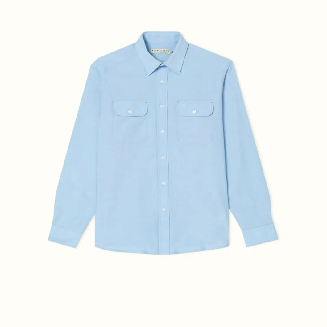 R.M. Williams Bourke Shirt Light Blue Best