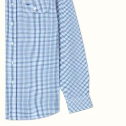 R.M. Williams Bourke Shirt White Blue Online