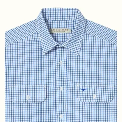 R.M. Williams Bourke Shirt White Blue Online