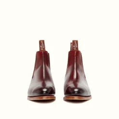 R.M. Williams Burnished Comfort Macquarie Boot Mahogany Flash Sale