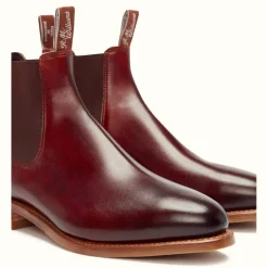 R.M. Williams Burnished Comfort Macquarie Boot Mahogany Flash Sale