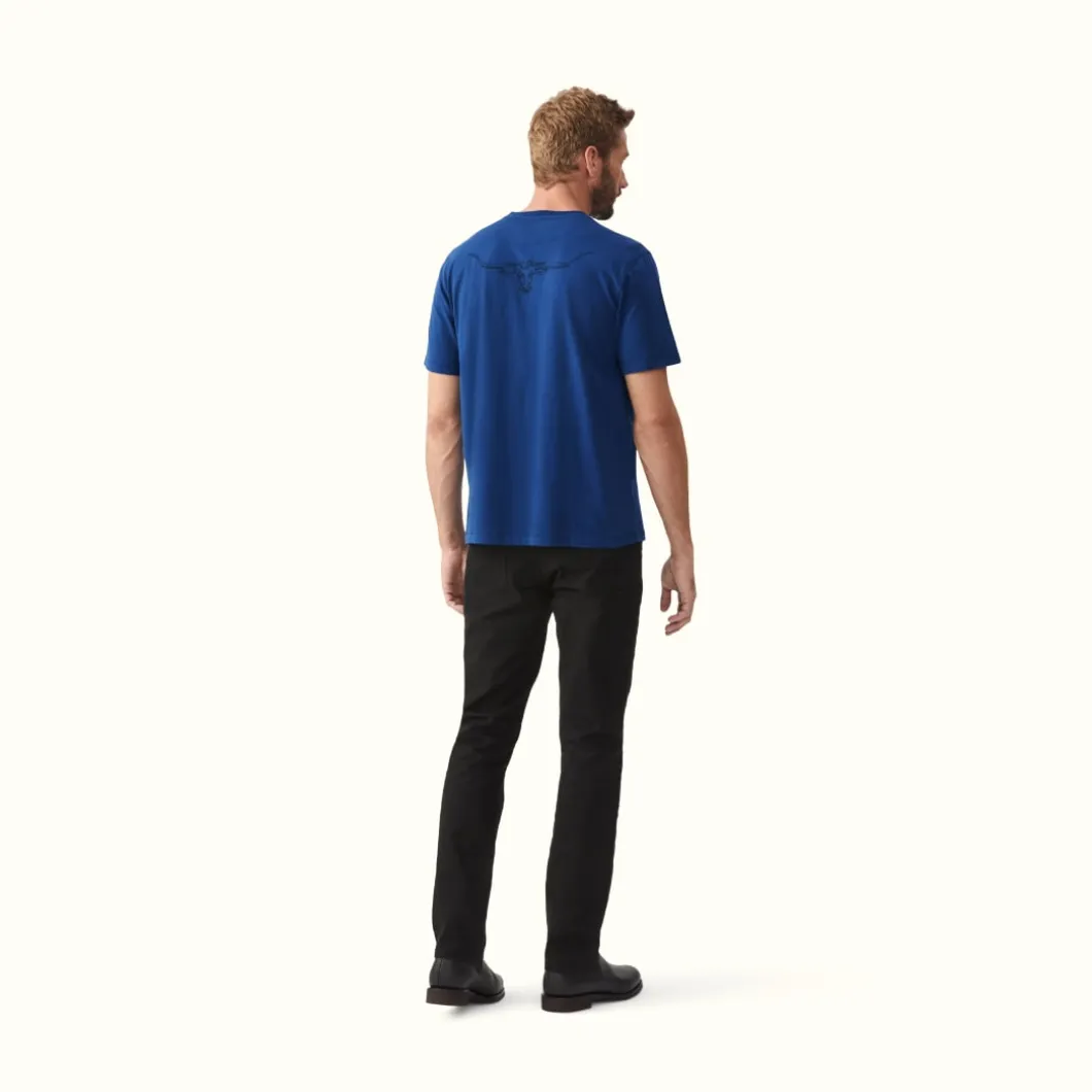 R.M. Williams Byron T-Shirt Blue Black Outlet
