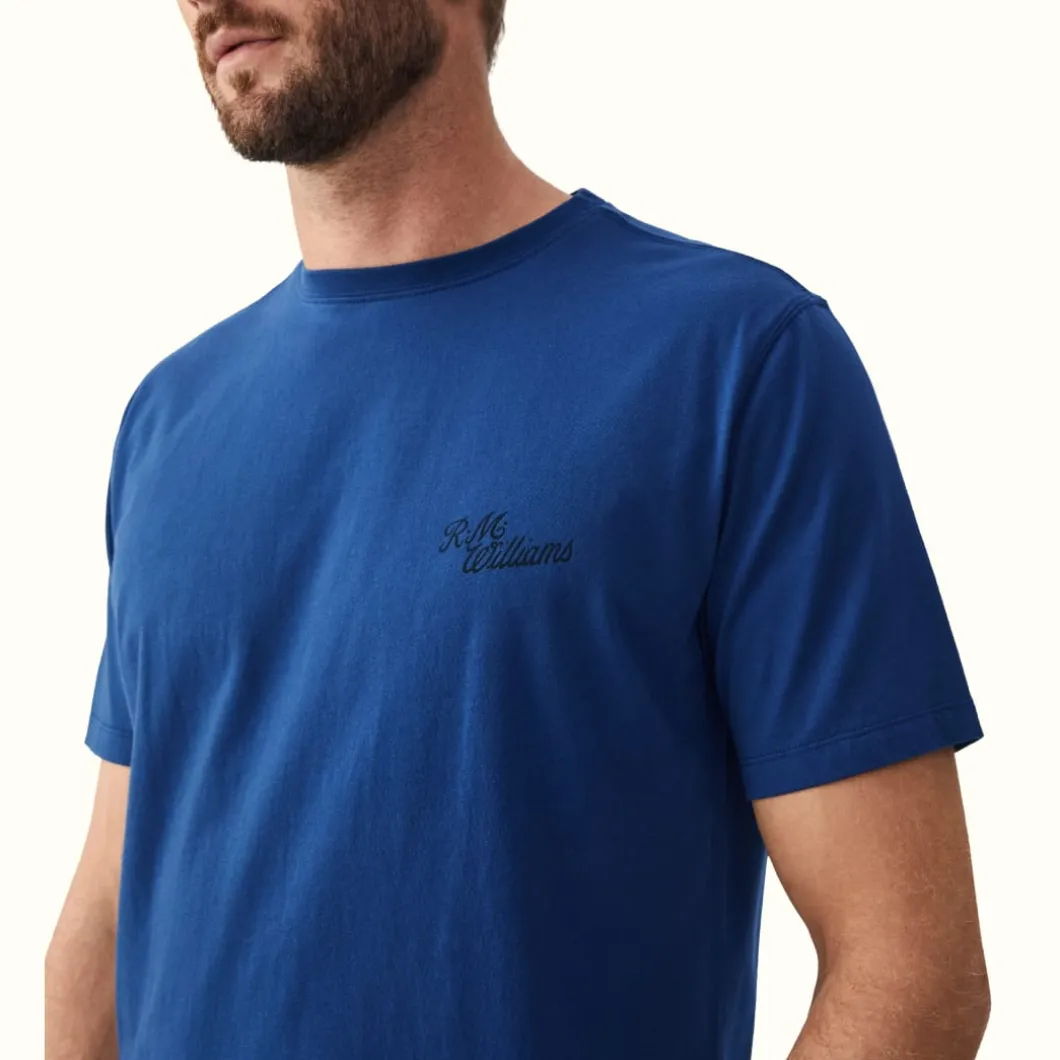R.M. Williams Byron T-Shirt Blue Black Outlet