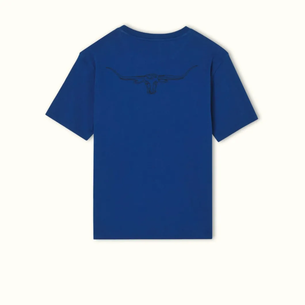 R.M. Williams Byron T-Shirt Blue Black Outlet