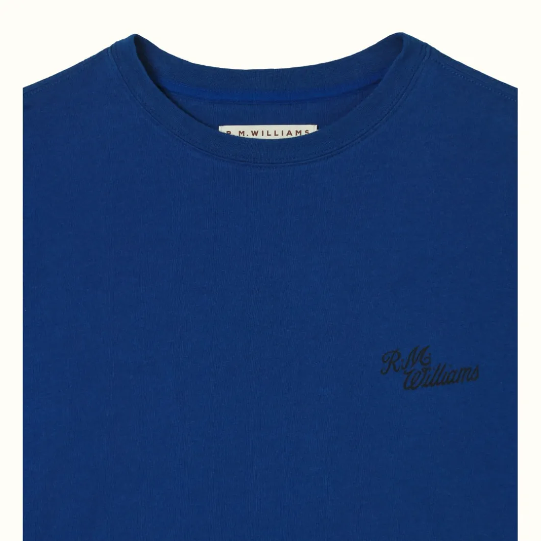 R.M. Williams Byron T-Shirt Blue Black Outlet