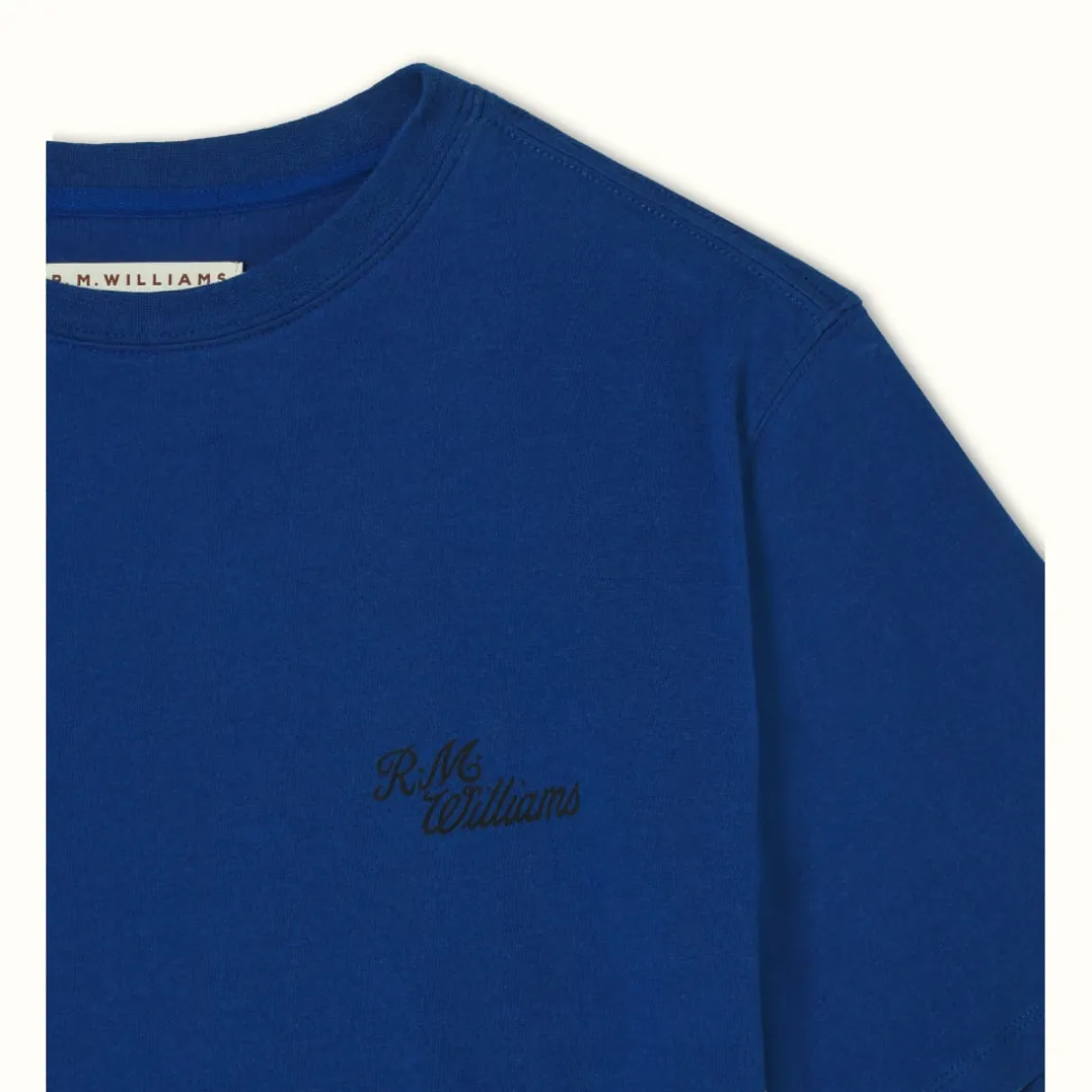 R.M. Williams Byron T-Shirt Blue Black Outlet
