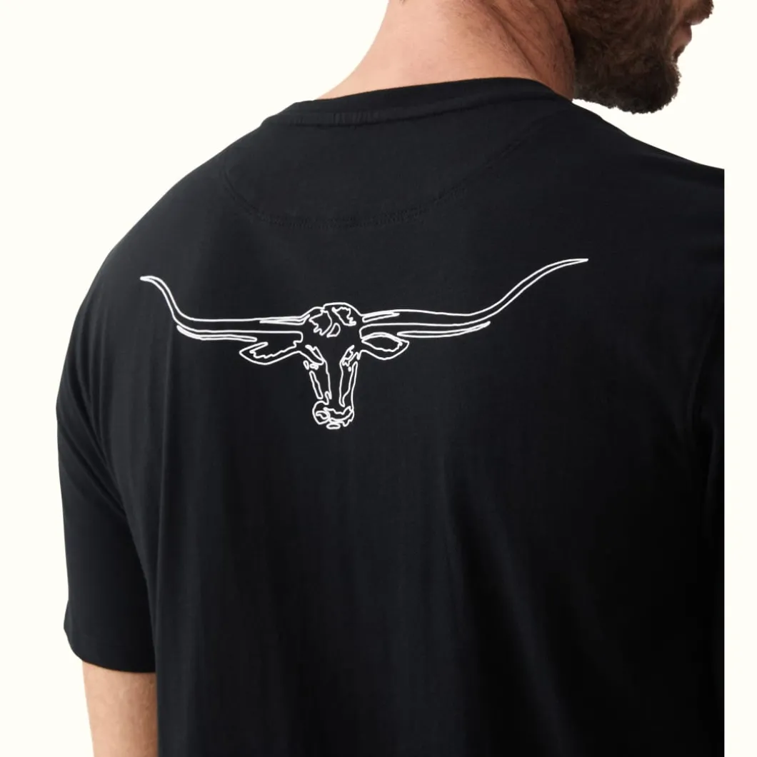 R.M. Williams Byron T-Shirt Black/White Shop