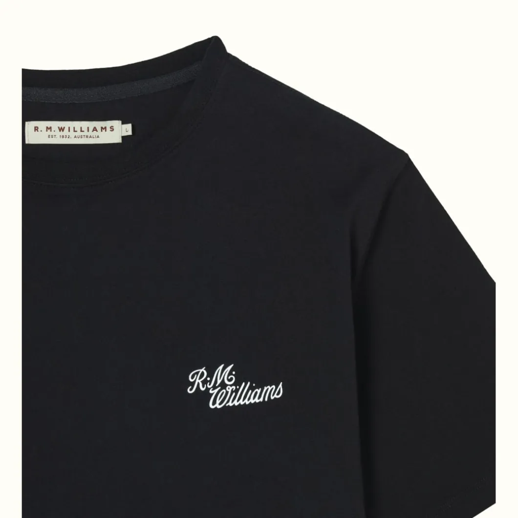 R.M. Williams Byron T-Shirt Black/White Shop