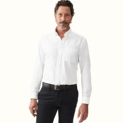 R.M. Williams Collins Button Down Shirt White Best