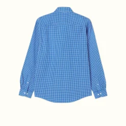 R.M. Williams Collins Shirt White Blue Sale