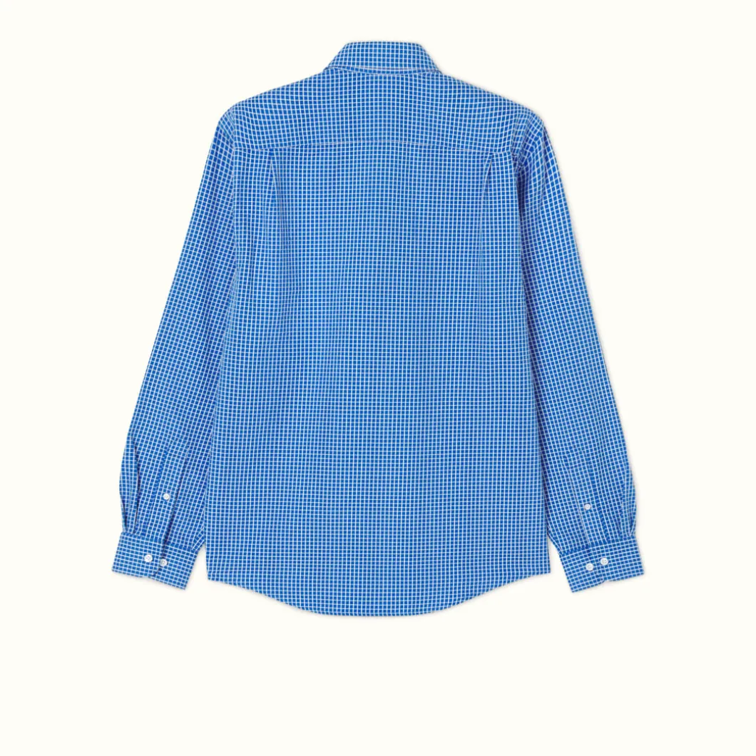 R.M. Williams Collins Shirt White Blue Sale
