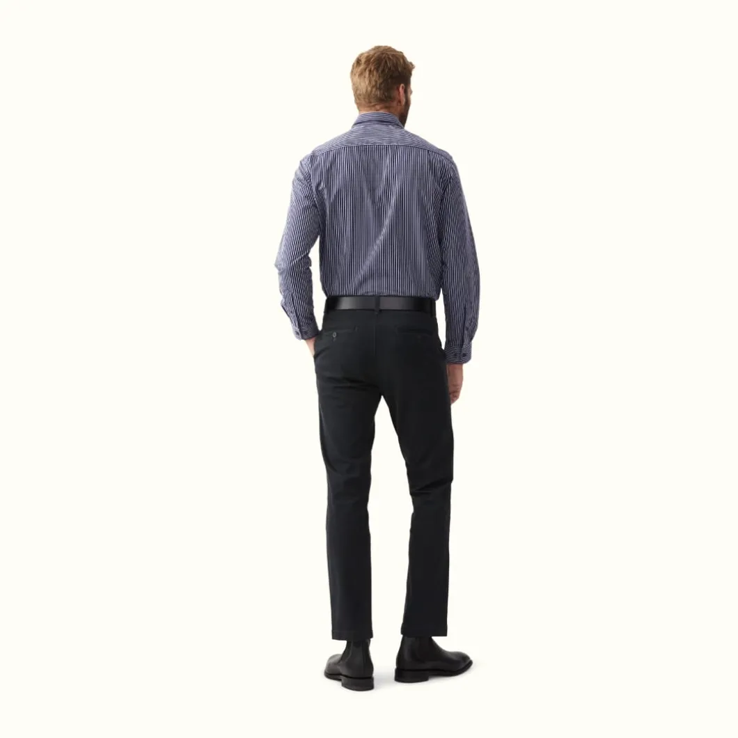 R.M. Williams Collins Shirt Navy/White Cheap