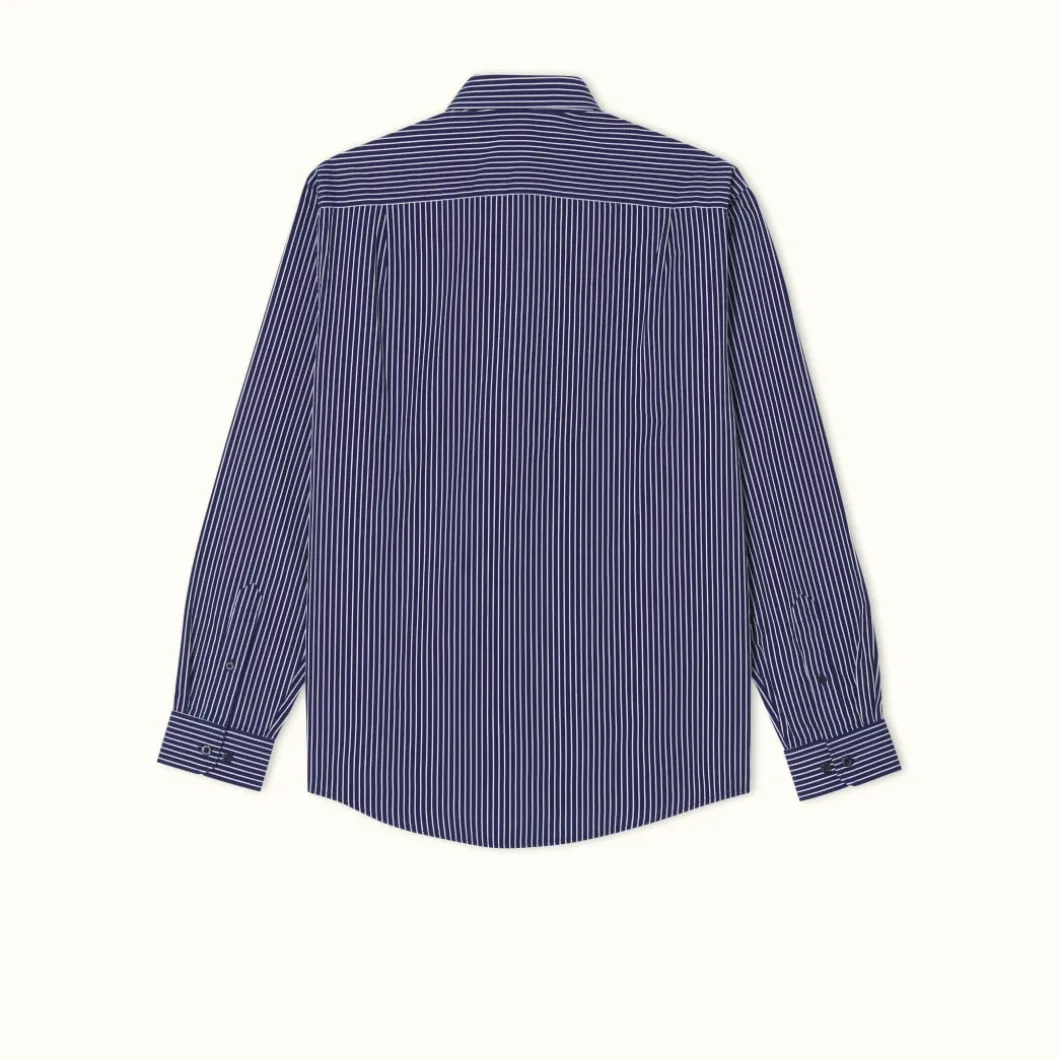 R.M. Williams Collins Shirt Navy/White Cheap