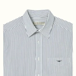 R.M. Williams Collins Shirt White/Navy Discount