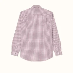 R.M. Williams Collins Shirt Burgundy White Hot