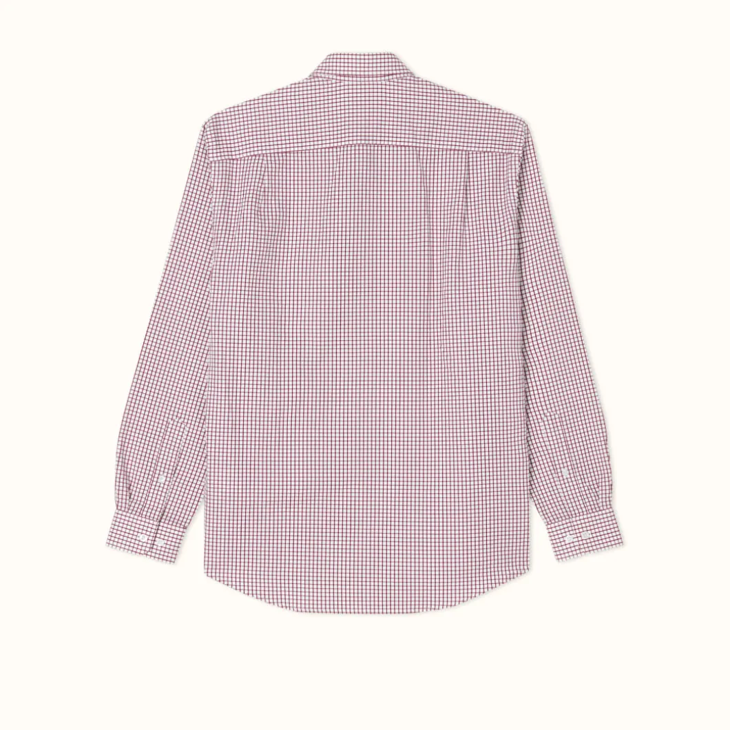 R.M. Williams Collins Shirt Burgundy White Hot