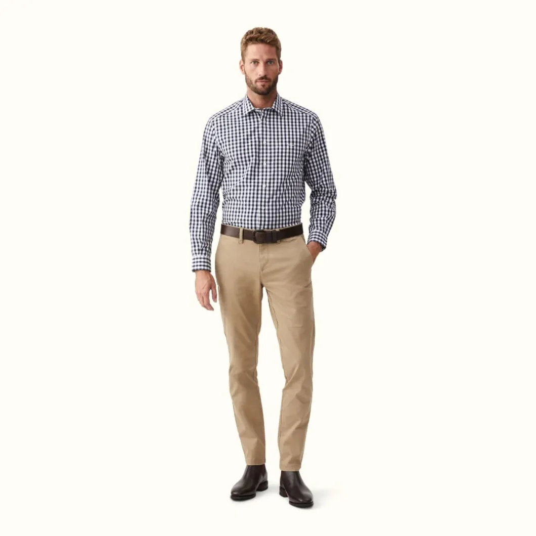 R.M. Williams Collins Shirt Navy White Navy/White Online