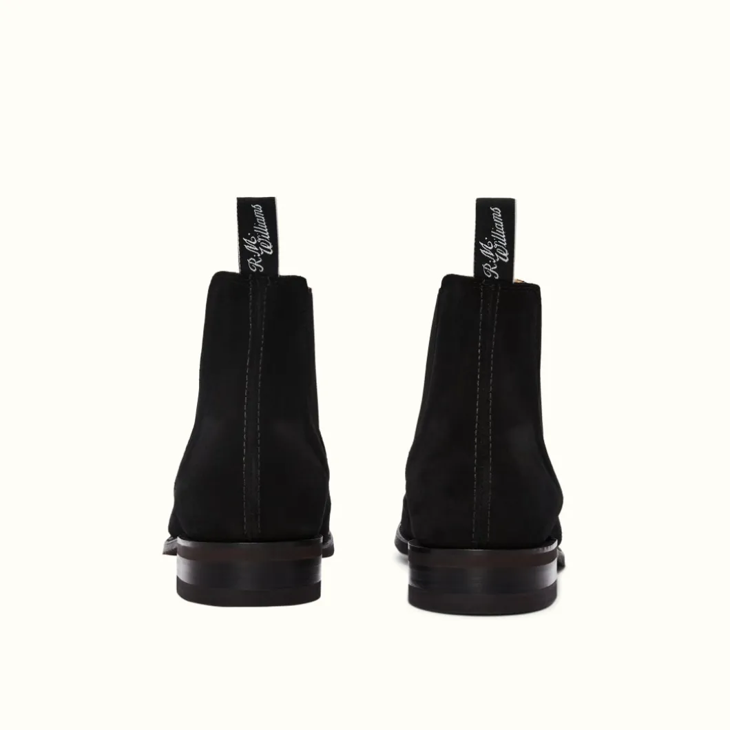 R.M. Williams Comfort Craftsman Suede Boot Black Hot