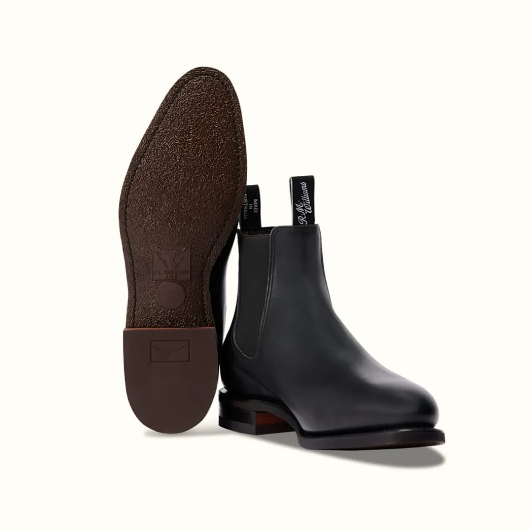 R.M. Williams Comfort Macquarie Boot Black Flash Sale