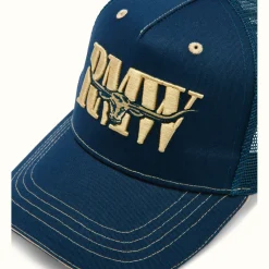 R.M. Williams Cremorne cap Navy Brindle Hot