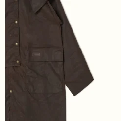 R.M. Williams Droughtbreaker Coat Brown Flash Sale
