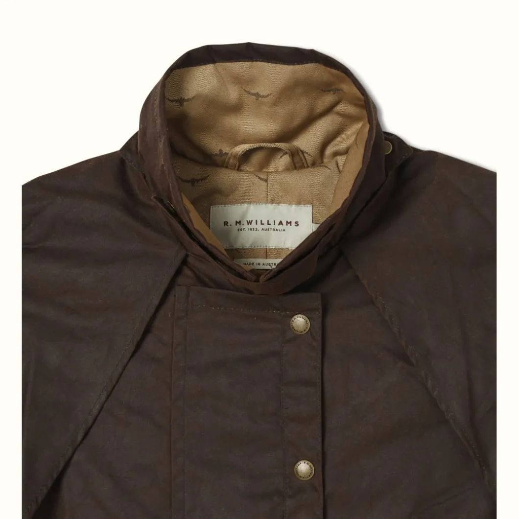 R.M. Williams Droughtbreaker Coat Brown Flash Sale