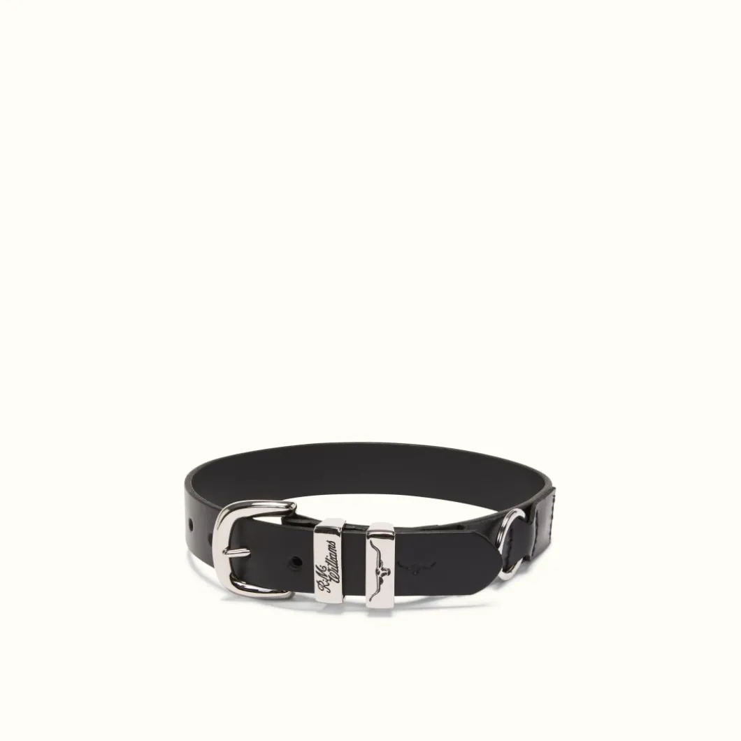 R.M. Williams Drover 1 1/4" Dog Collar Black Flash Sale