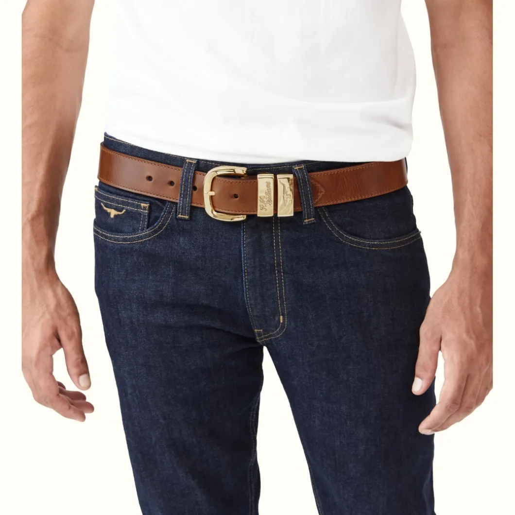 R.M. Williams Drover Belt Caramel Online