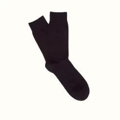 R.M. Williams Fine Gauge Cotton Sock Black/Black Best Sale