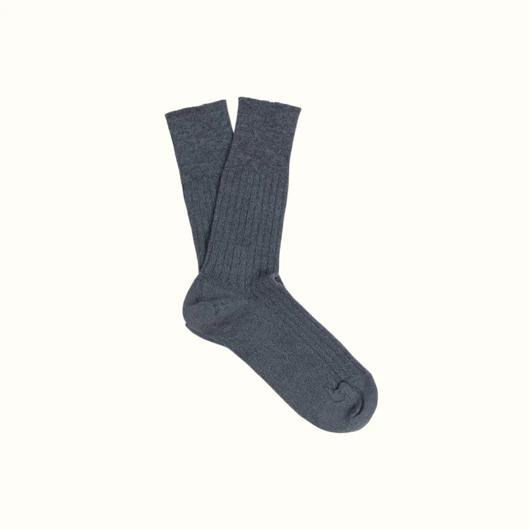 R.M. Williams Gambier Ribbed Sock Grey Marle Cheap