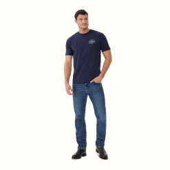 R.M. Williams Gladstone T-Shirt Dark Navy Flash Sale