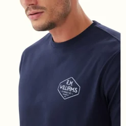 R.M. Williams Gladstone T-Shirt Dark Navy Flash Sale
