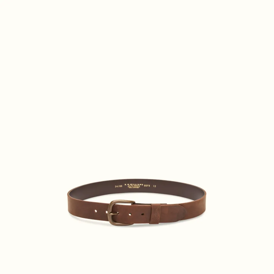 R.M. Williams Goodwood Belt Bark Flash Sale