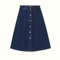 R.M. Williams Hopetoun Skirt Indigo Rinse Wash Sale