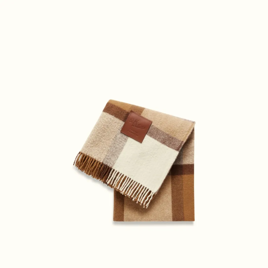 R.M. Williams Horse Checked Blanket Brown Bone Clearance
