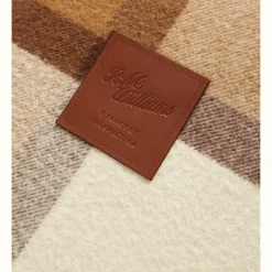 R.M. Williams Horse Checked Blanket Brown Bone Clearance