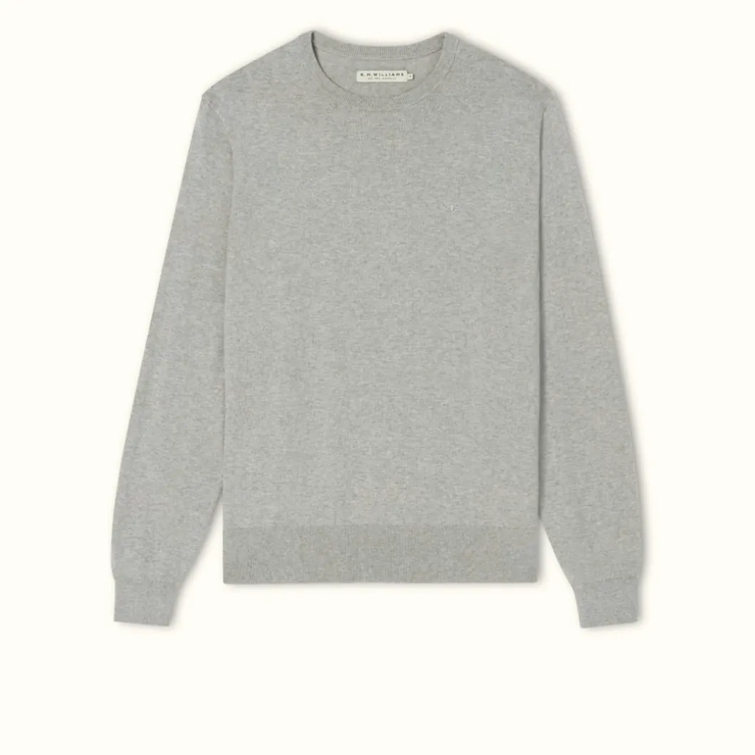 R.M. Williams Howe Sweater Grey Marle Clearance