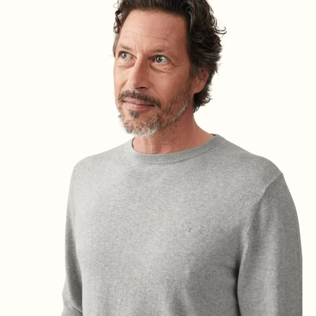 R.M. Williams Howe Sweater Grey Marle Clearance