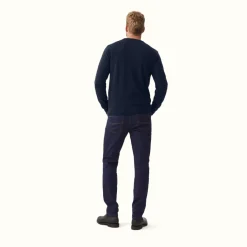 R.M. Williams Howe Sweater Navy Clearance
