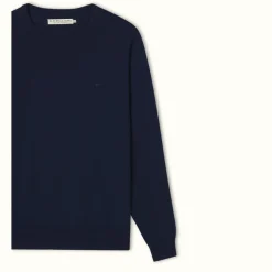 R.M. Williams Howe Sweater Navy Clearance