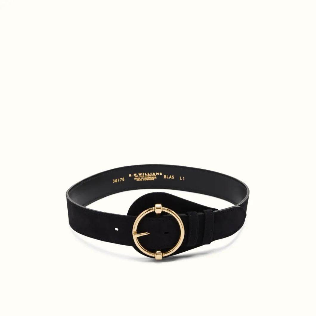 R.M. Williams Iona Belt Black New