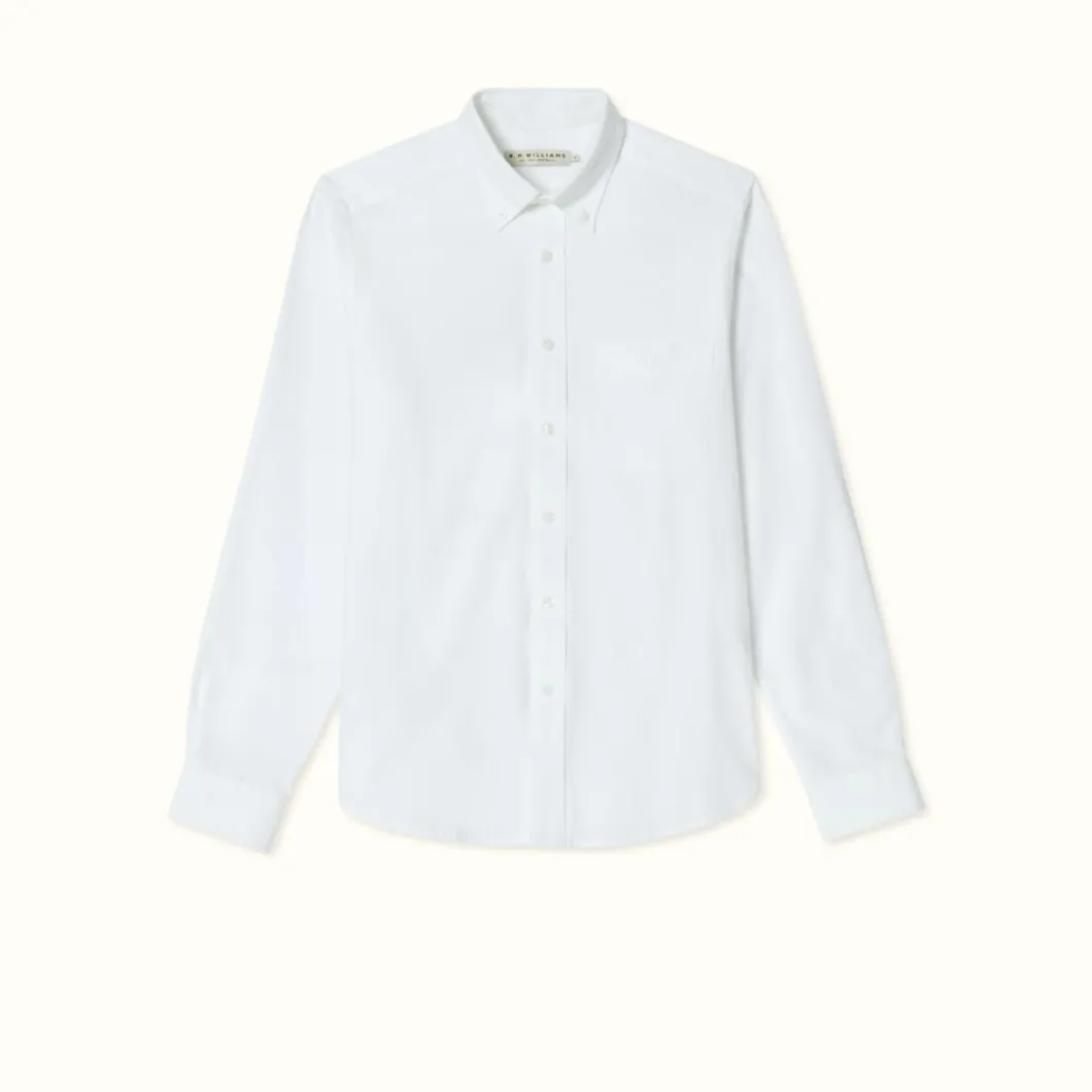 R.M. Williams Jervis Button Down Shirt White New