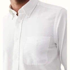 R.M. Williams Jervis Button Down Shirt White New